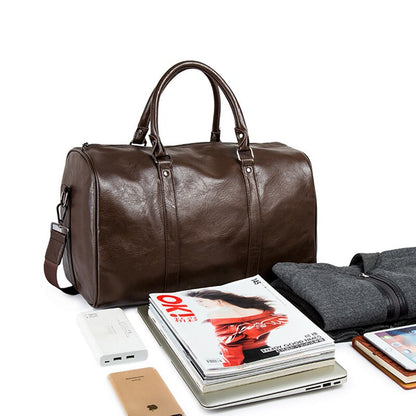 Spacious Genuine Leather Duffel Bag