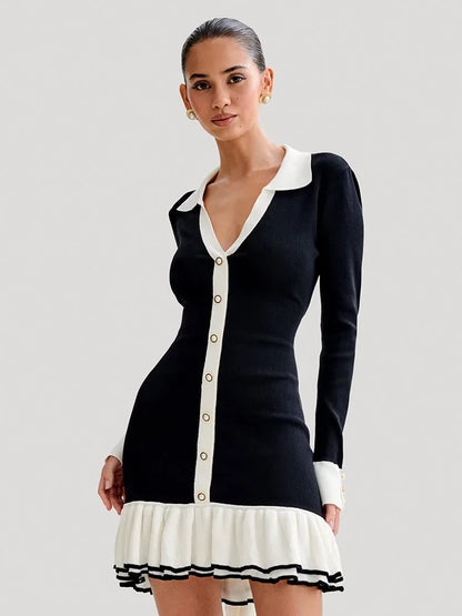 Sexy Backless Bodycon Mini Dress - Pexav