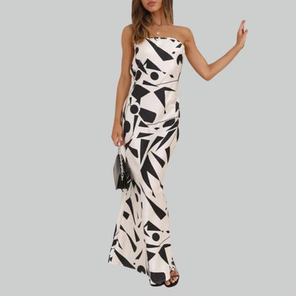 Strapless Maxi Dress with Airy Fit – Jade-Black-XS-State of Style