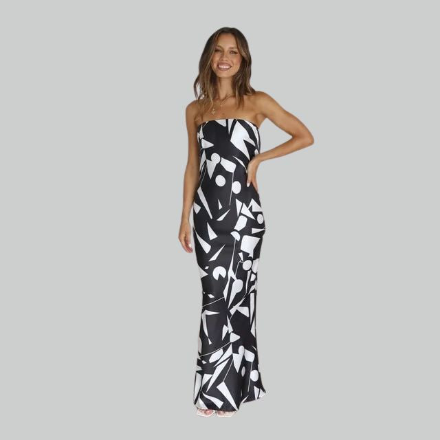 Sleeveless Flowy Maxi Dress in Mint Green - Pexav