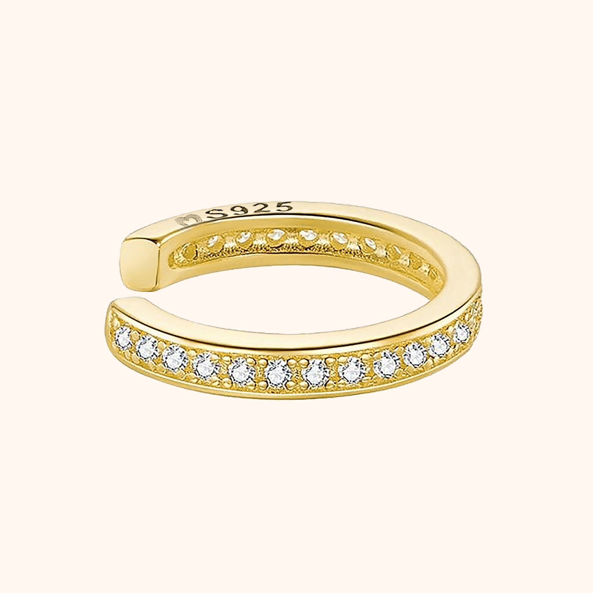 Strass Earring - Luna-Gold-Nora Luxe