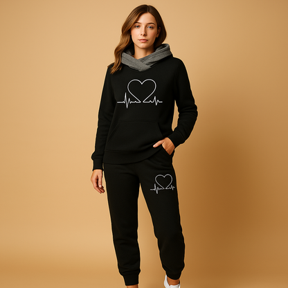 Trendy Women's Streetwear Jacket and Pants Set - Nocini