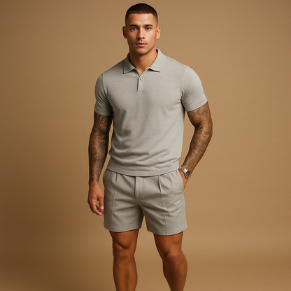 Trendy Casual Mens Matching Top Shorts Set - Nocini