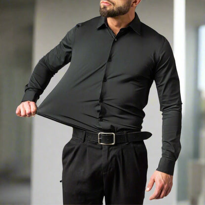 Slim Fit Mens Casual Stretch Shirt - Nocini