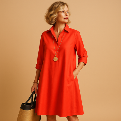 Comfortable Fit Polo Dress for Ladies - Nocini