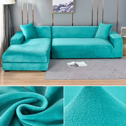 Stretch Velvet Sofa Cover with Luxury Finish - Sofina-Pink-1 Zit (90-140CM)-The Livary
