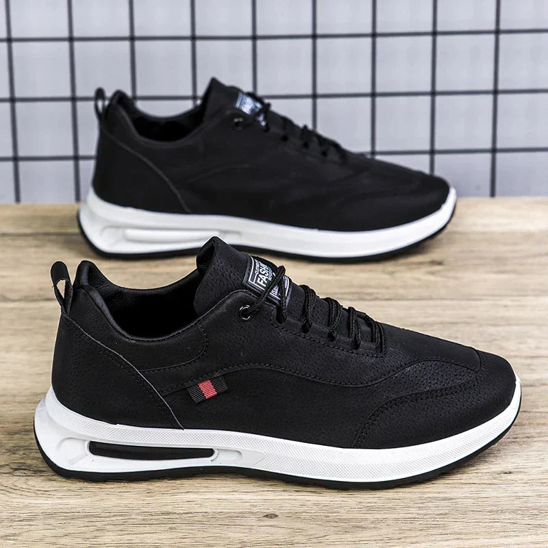StridePro Comfort | Casual Orthopaedic Men's Trainer-Black-7-Nora Luxe