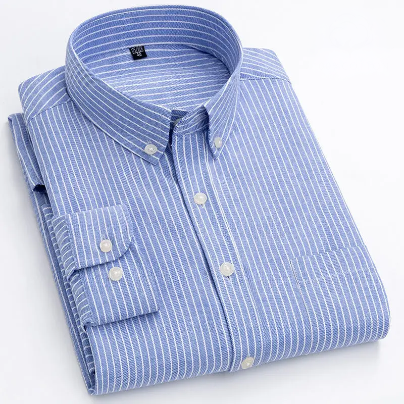 Classic Casual Stripe Button Shirt