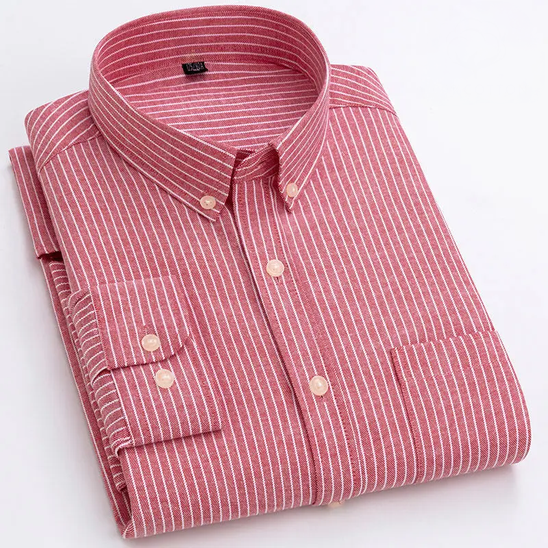 Classic Casual Stripe Button Shirt