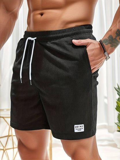 Striped Shorts for Men – Luca-Black-S-Nora Luxe