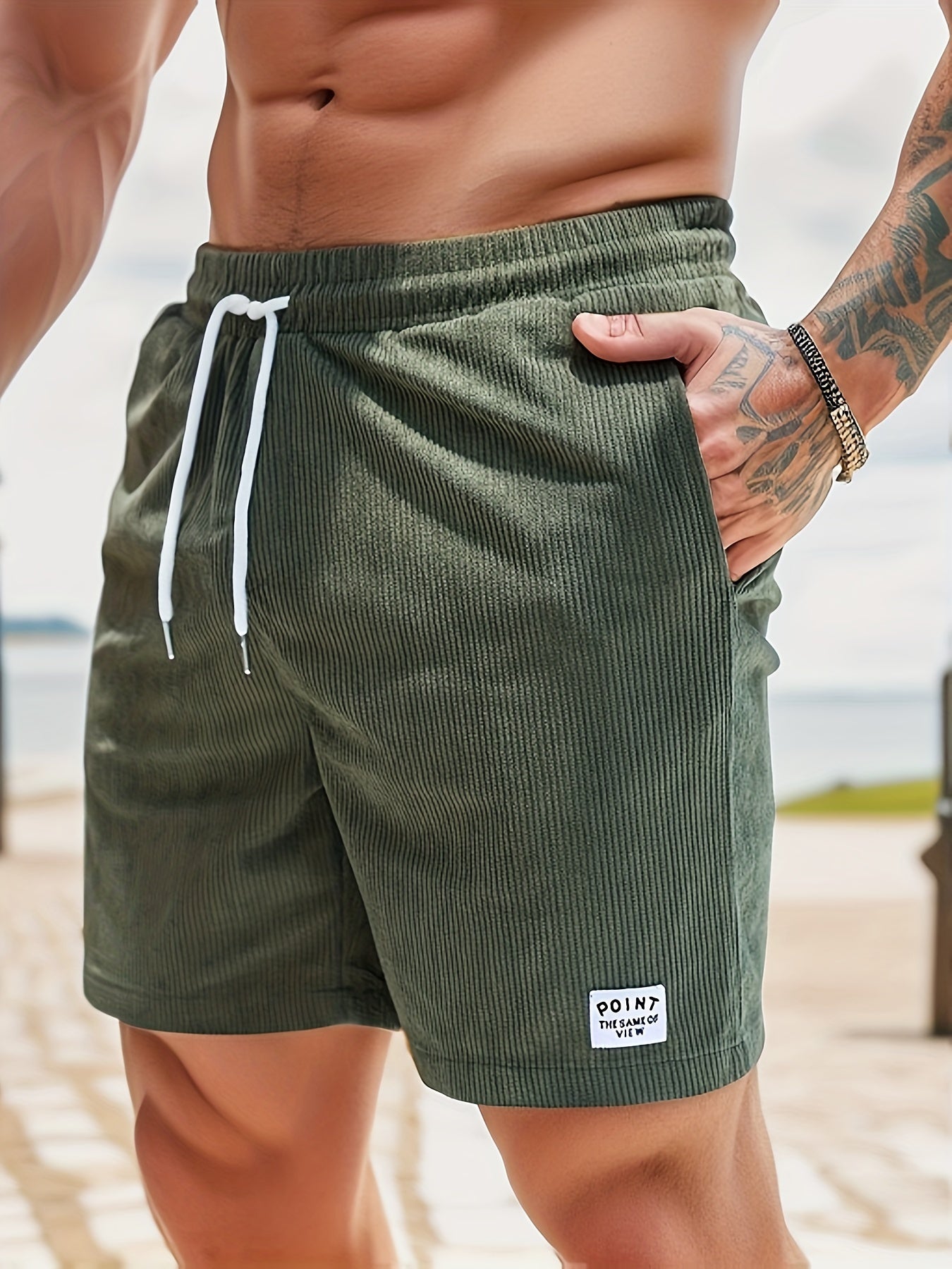 Men's Classic Stripe Summer Shorts - Pexav