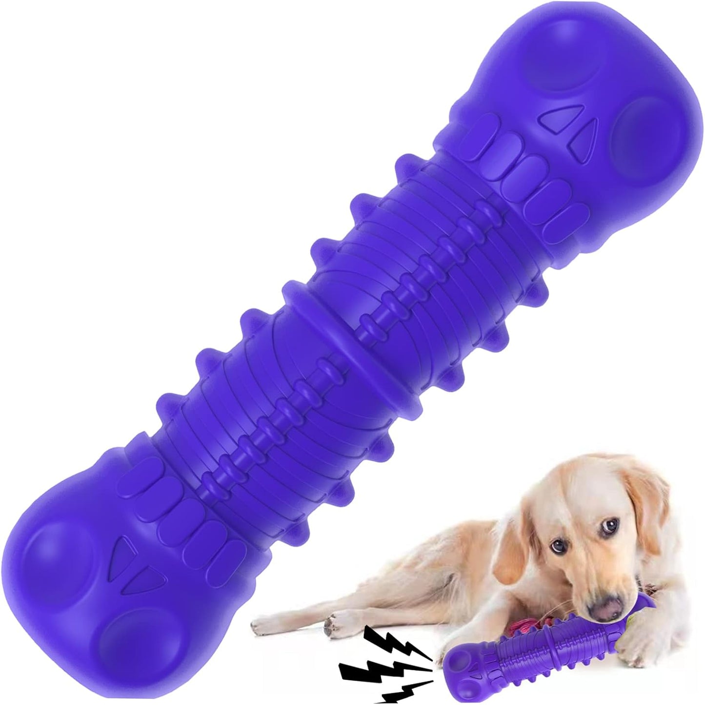 Strong Rubber Chew Toy for Dogs-Purple-Nora Luxe