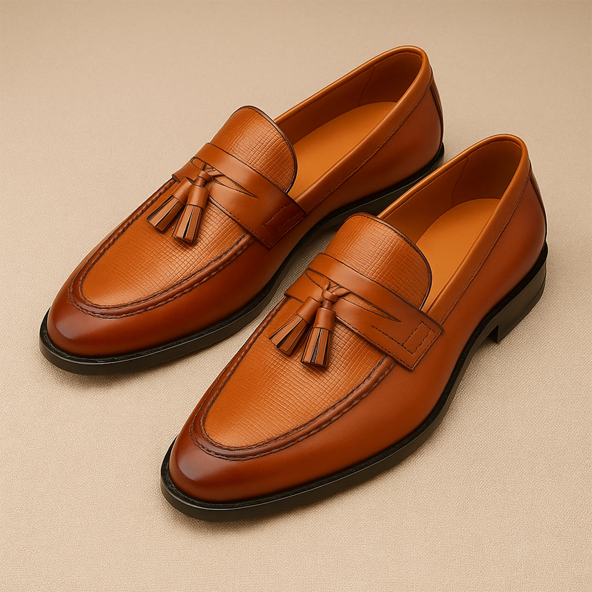 Classic Men's Leather Tassel Dress Shoes
