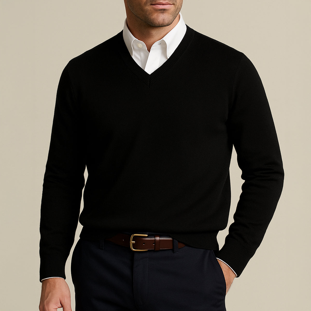Luxurious Men's Soft Cashmere Sweater