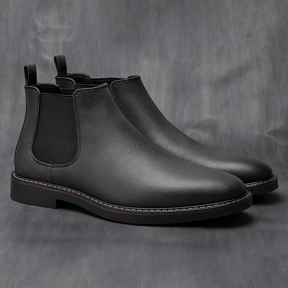Traditional Men's Genuine Leather Chelsea Boots