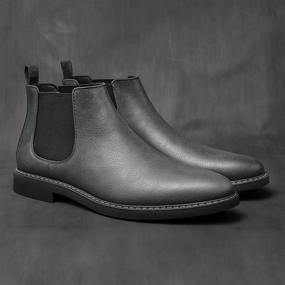 Traditional Men's Genuine Leather Chelsea Boots