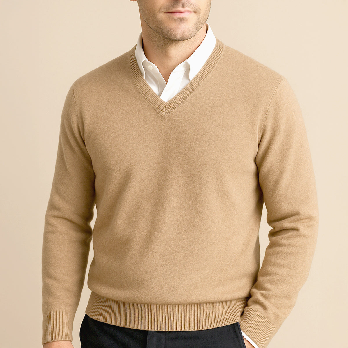 Luxurious Soft Men's Cashmere Sweater