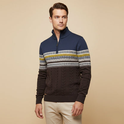 Classic Fair Isle Knit Men's Sweater
