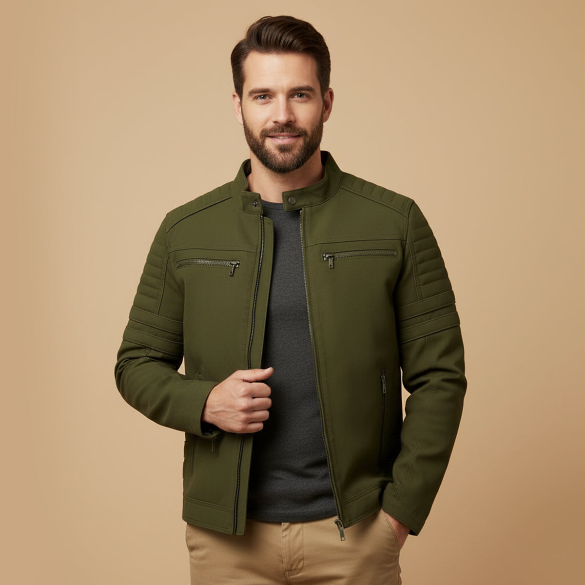 Classic Men's Genuine Leather Jacket