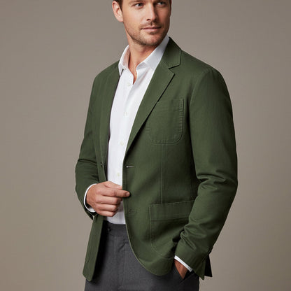 Comfortable Men's Casual Water Resistant Jacket with Pockets