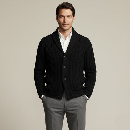 Cozy Mens Cable Knit Sweater