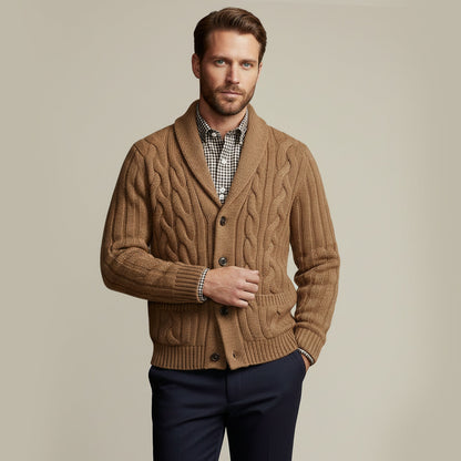 Cozy Mens Cable Knit Sweater