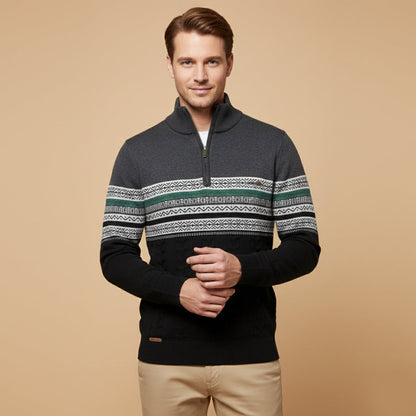 Classic Fair Isle Knit Men's Sweater