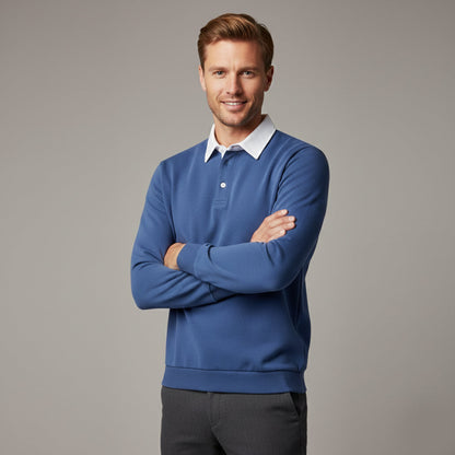 Traditional Fit Mens Long Sleeve Polo Shirt