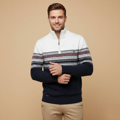 Classic Fair Isle Knit Men's Sweater