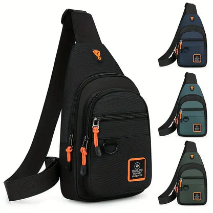 Sturdy Men's Shoulder Bag - UrbanTrail-Blue-Nora Luxe