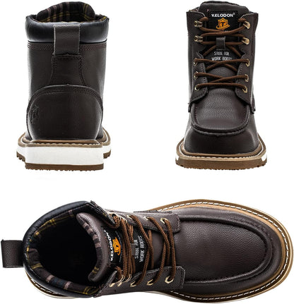 Sturdy Waterproof Work Boots for Men - Timothy-Black-6.5-Nora Luxe