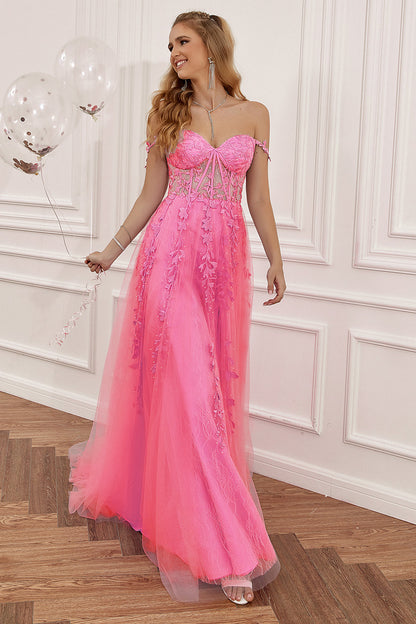 Stylish A-Line Ball Gown - Sophie-Pink-0-Nora Luxe