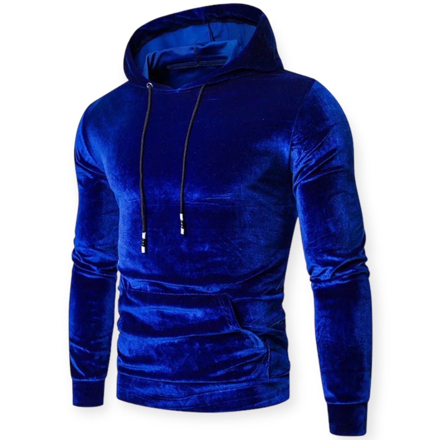 Fitted Hooded Sweatshirt with Drawstring & Pockets