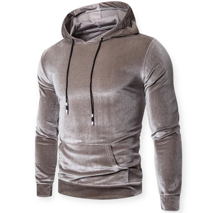 Fitted Hooded Sweatshirt with Drawstring & Pockets