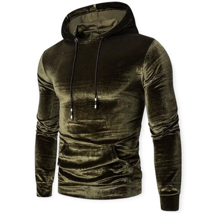 Fitted Hooded Sweatshirt with Drawstring & Pockets