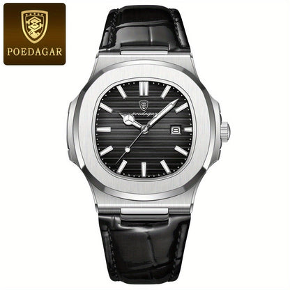 Stylish and Sustainable Men's Wristwatch - ValorLuxe-Black-Nora Luxe