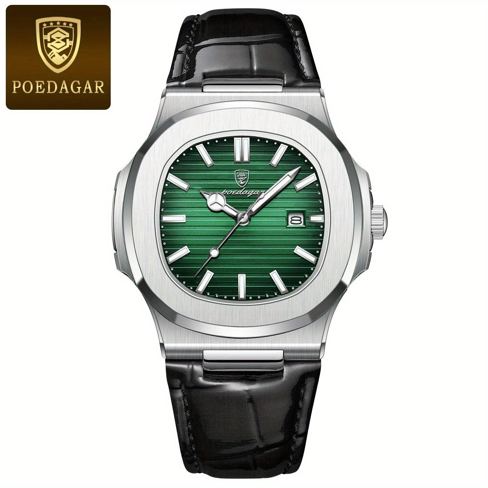Stylish and Sustainable Men's Wristwatch - ValorLuxe-Green / Black-Nora Luxe