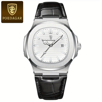 Stylish and Sustainable Men's Wristwatch - ValorLuxe-White-Nora Luxe