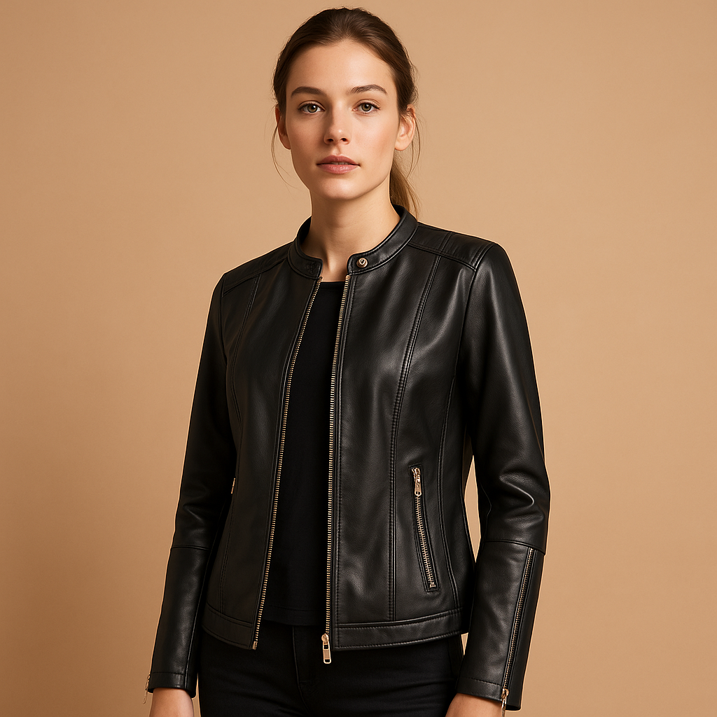 Stylish biker jacket for women | Olivia - Nocini