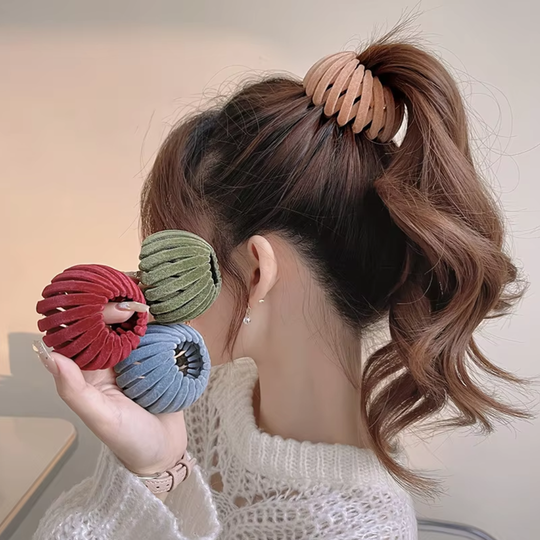 Stylish Bird's Nest Hair Clips - Set of 3-Set 1-Nora Luxe
