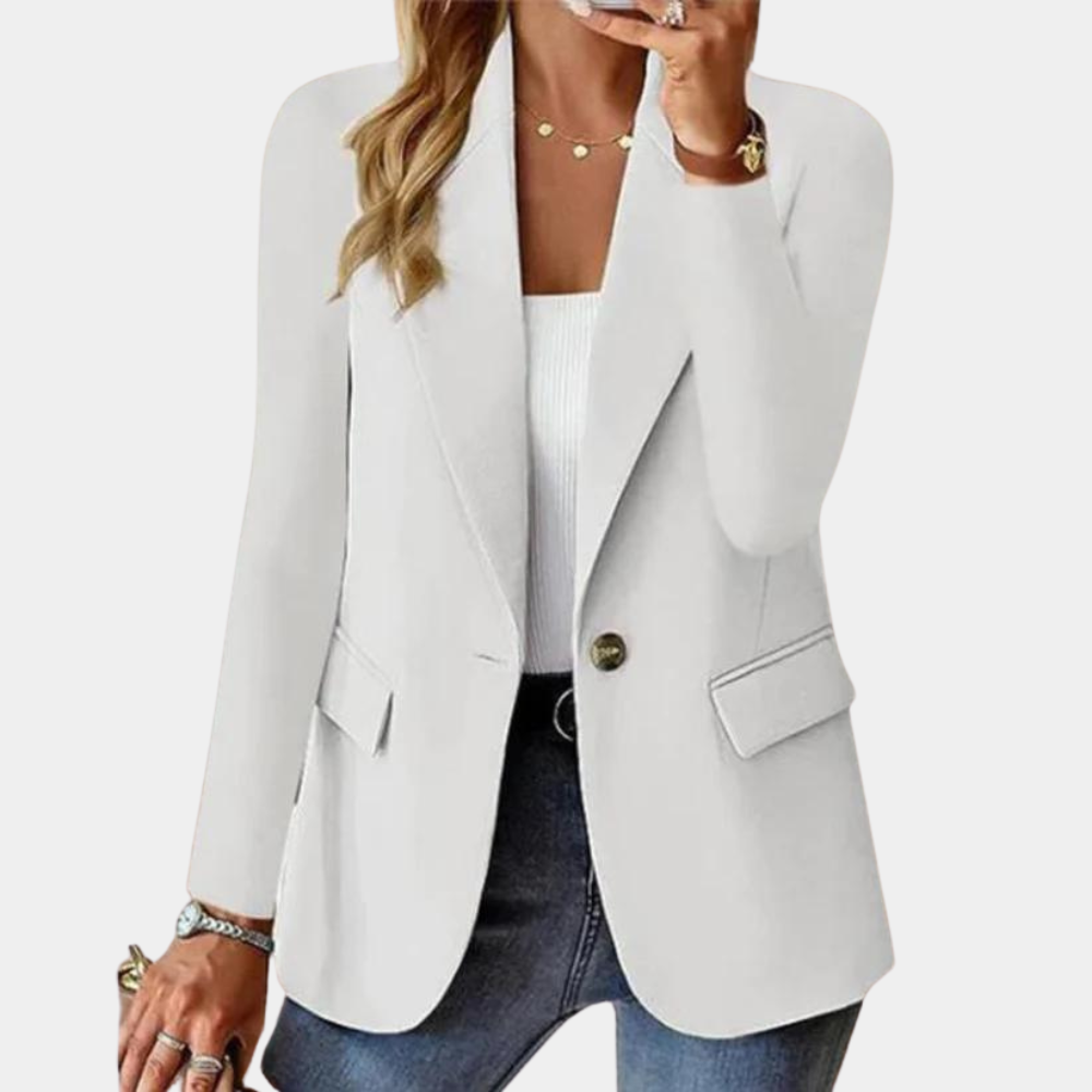 Stylish Blazer for Ladies - Juliette-White-XS-Nora Luxe