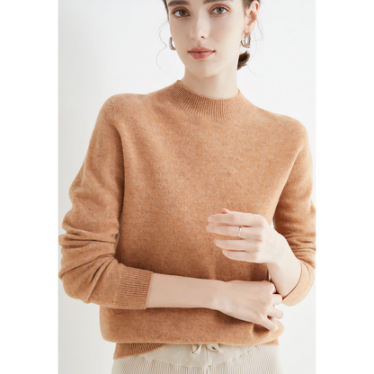 Stylish Cashmere Sweater - Marlena-Gold-S-Nora Luxe