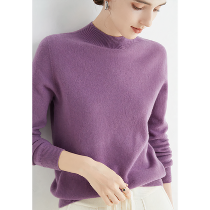 Stylish Cashmere Sweater - Marlena-Violet-S-Nora Luxe