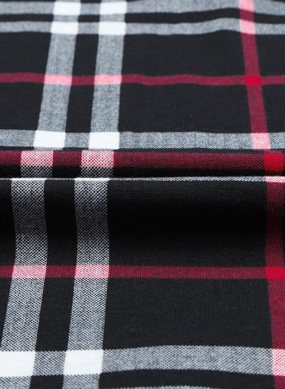 Stylish Casual Checked Ladies' Blouse - Lara-Black-S-Nora Luxe