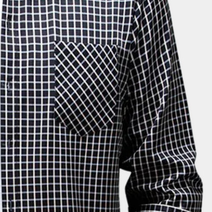 Stylish Checked Men's Shirt - Lucas-S-Nora Luxe