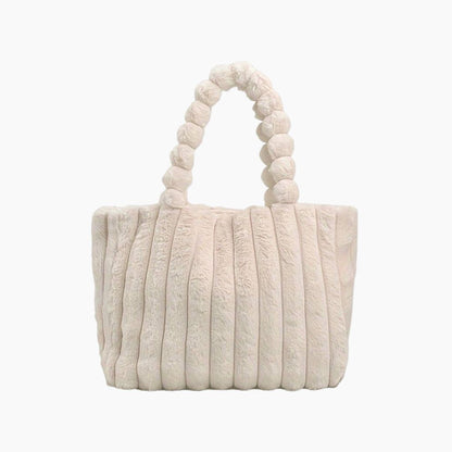 Stylish Chunky Shoulder Bag - Evi-Beige-Nora Luxe