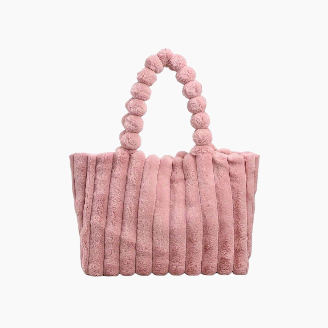 Stylish Chunky Shoulder Bag - Evi-Pink-Nora Luxe