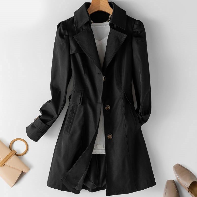 Stylish Coat - Annemarie-Black-XS-Nora Luxe