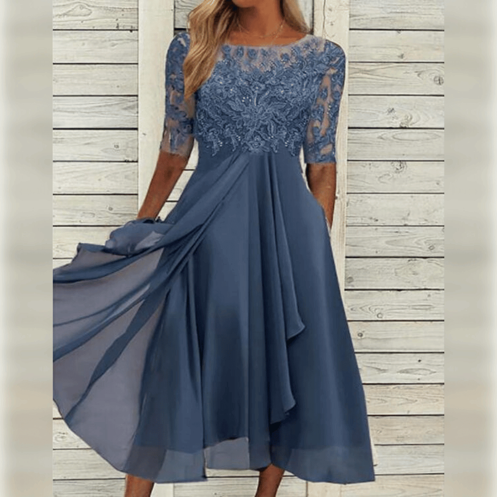 Elegant Fitted Women's Dress - Olivia - Pexav