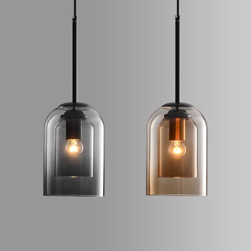 Elegant Clear Glass Hanging Light - Pexav